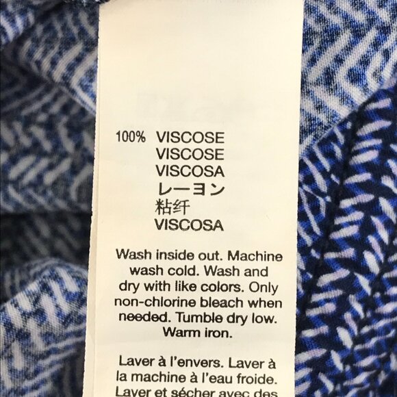 GAP Sunkissed Printed Shorts Women's Small Tie-Front Blue Print Viscose Summer - Picture 9 of 10